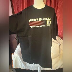 Black Graphic Tee with Logo